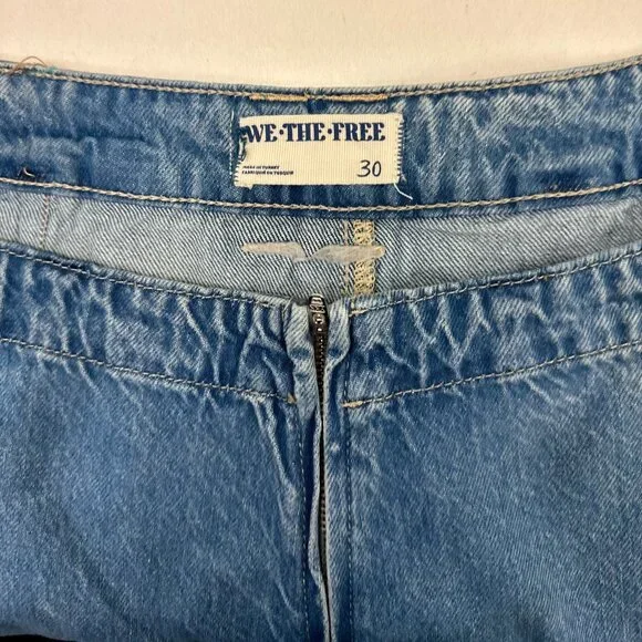 Free People Light Blue Denim Skort - Picture 14 of 16